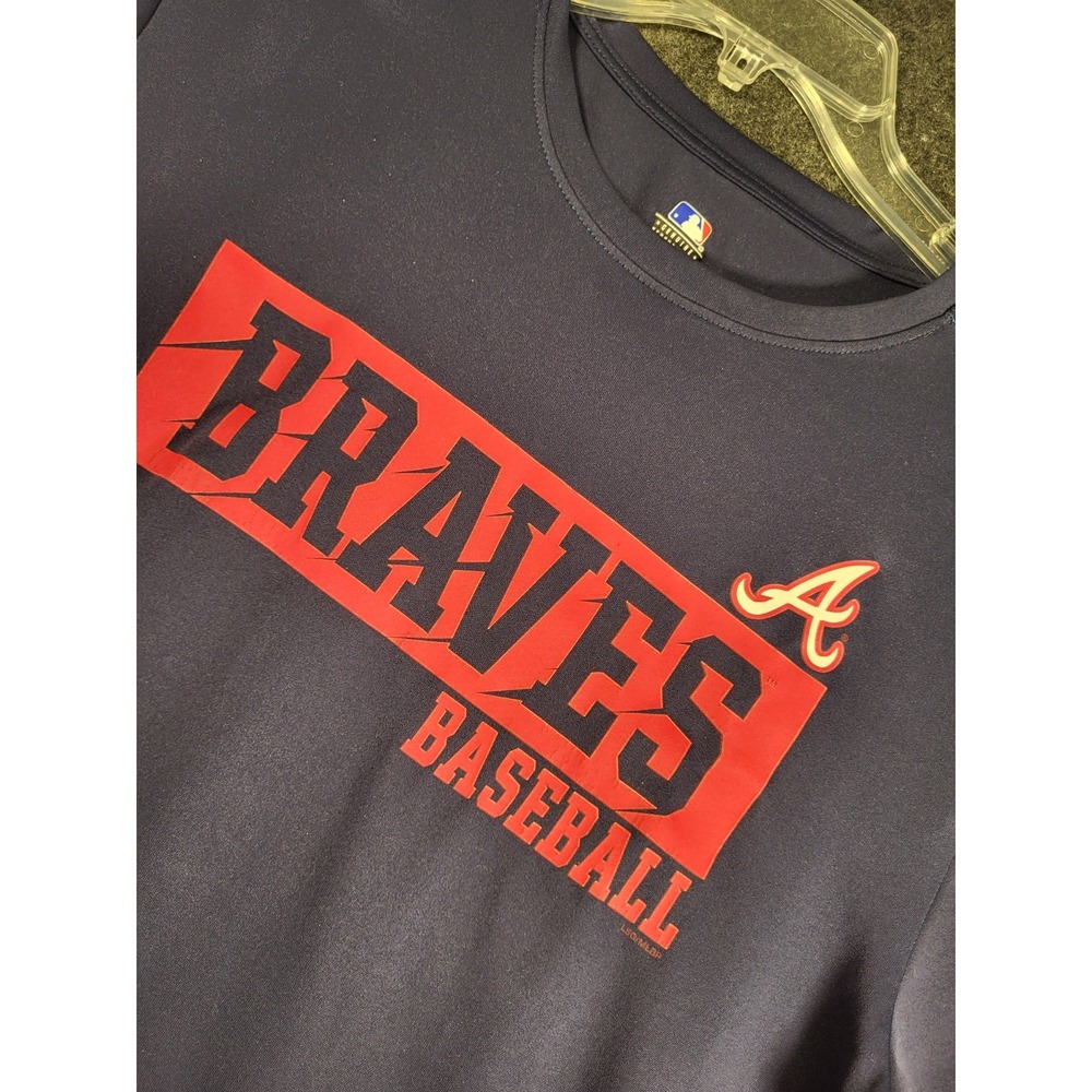 Atlanta Braves TX3 COOL Men's Medium Blue T-Shirt MLB Genuine Merchandise